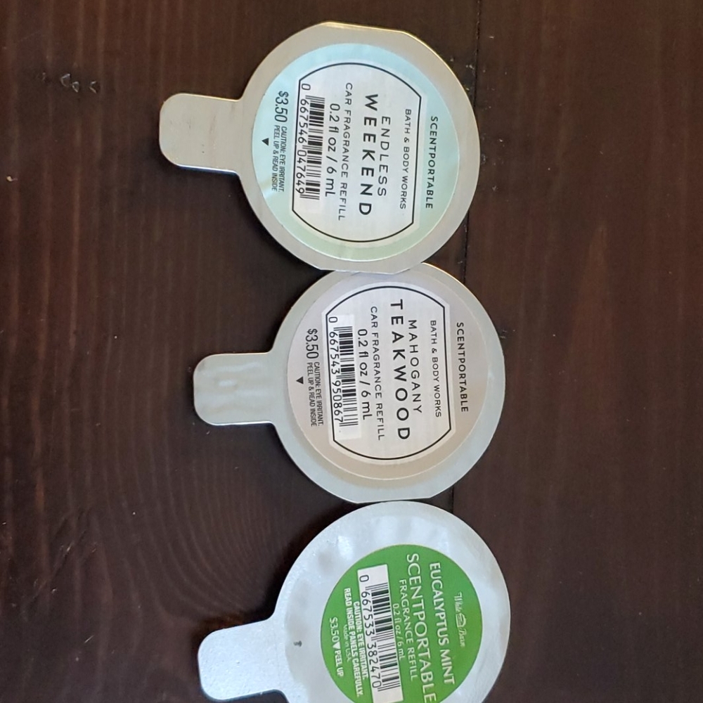 Bath and body works car fragrance refills